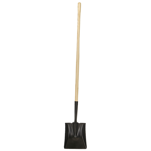 Pelle &agrave; bout carr&eacute;, Bois, Lame Acier durci, Manche en Droit, Longueur 49-1/2" Seaboard Timber Mart