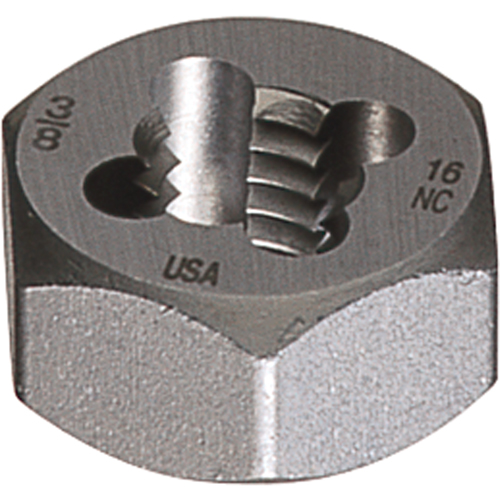 Hexagon Rethreading Dies, Bright Finish, 5/8"-11 Thread, High Speed Steel Seaboard Timber Mart