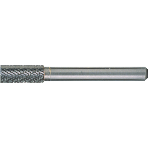 Solid Carbide Burrs - Cylinder Shape with End Cut, SB-6, 3/5" Dia., 1/4" Shank, 25.4 mm Depth of Cut Seaboard Timber Mart