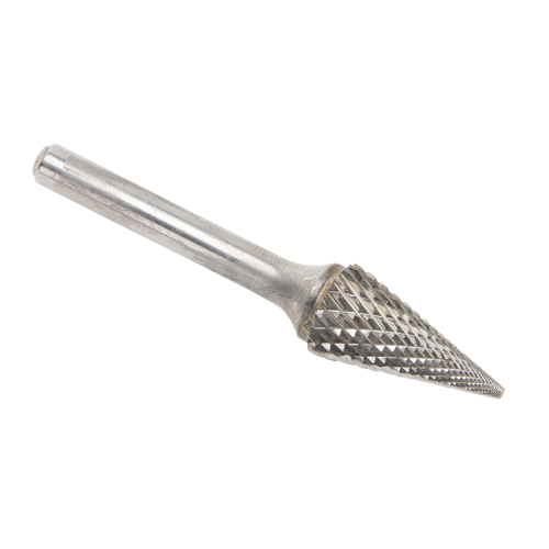 Fraises au carbure solide - Forme conique pointue, SM-5, 1/2" dia., 1/4" Tige, 22,2 mm Prof. de la coupe Seaboard Timber Mart