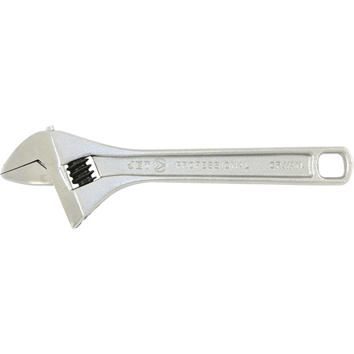 AWP-8 Super Heavy-Duty Professional Adjustable Wrench, 8" L, 1-1/8" Max Width, Chrome Seaboard Timber Mart