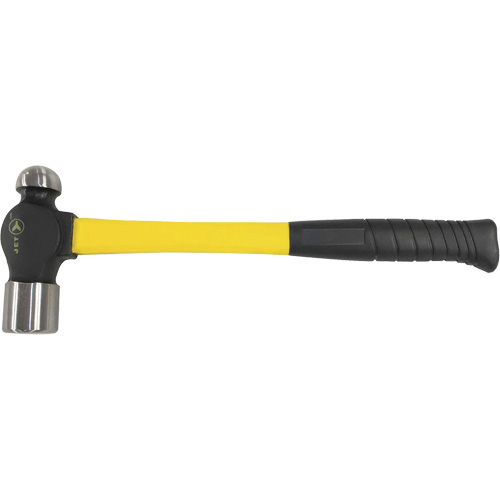 BP-16F Fibreglass Handle Ball Pein Hammer, 16 oz. Head Weight, Plain Face, Cushion Handle Seaboard Timber Mart