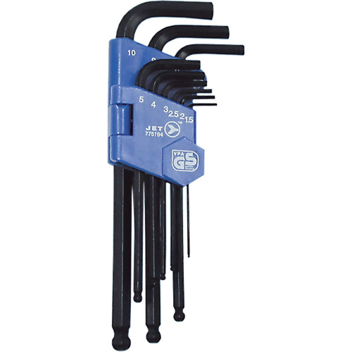 JBHK-9M Ball Nose Hex Key Set, 9 Pcs., Metric Seaboard Timber Mart