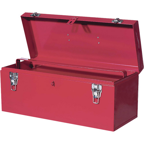 TB21 Steel Hand Tool Box, 8-3/4" D x 20" W x 9-3/8" H, Red Seaboard Timber Mart