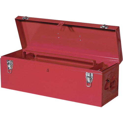 TB26 Boîte en acier pour outils manuels, 8-3/4" P x 26" la x 9-3/8" h, Rouge Seaboard Timber Mart