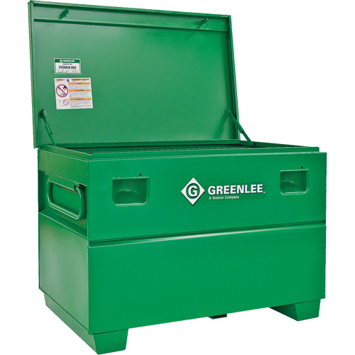 Coffre de chantier, 48" x 30" x 30", Acier, Vert Seaboard Timber Mart