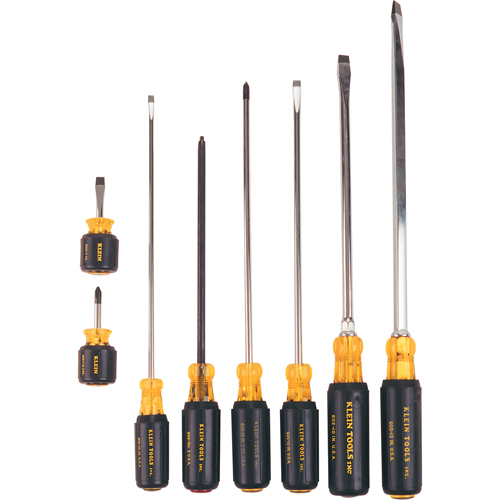 Long & Short Cushion-Grip Screwdriver Set, 8 Pcs. Seaboard Timber Mart