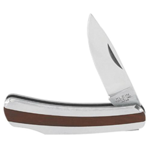 Couteau de poche avec lame &agrave; pointe tombante, 2-1/4" lame, lame en Acier inoxydable, poign&eacute;e en Acier inoxydable Seaboard Timber Mart