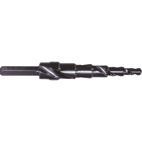 Progressive Step Drill, 3/16" - 7/8" , 1/16" Increments, High Speed Steel Seaboard Timber Mart