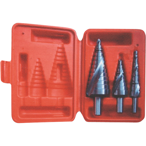 Step Drill Set, 3 Pieces, High Speed Steel Seaboard Timber Mart