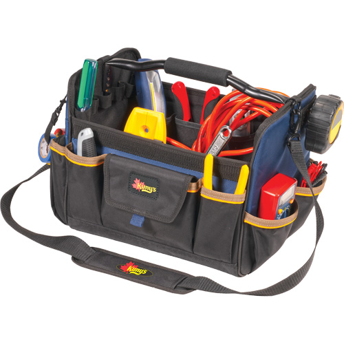 Sacs &agrave; outils souple &agrave; dessus ouvert de 14", Polyester, 21 pochettes, Beige Seaboard Timber Mart