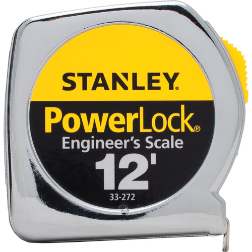 PowerLock&reg; Tape Measure, 1/2" x 12', Imperial Graduations Seaboard Timber Mart