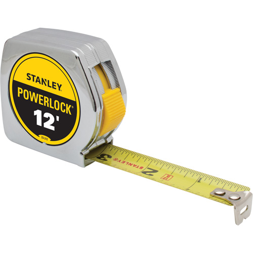 Ruban &agrave; mesurer PowerLock, 3/4" x 12', Marques de goujon Imp&eacute;rial Seaboard Timber Mart