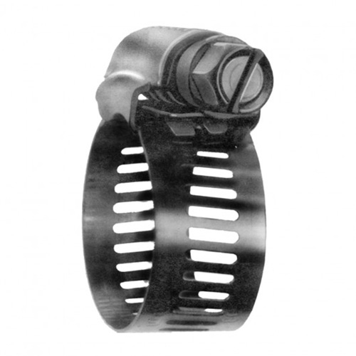 Hose Clamps - Stainless Steel Band & Screw, Min Dia. 0.563, Max Dia. 1-1/4" Seaboard Timber Mart