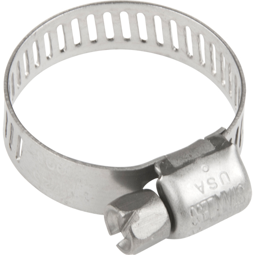 Hose Clamps - Stainless Steel Band & Screw, Min Dia. 0.316, Max Dia. 7/8" Seaboard Timber Mart
