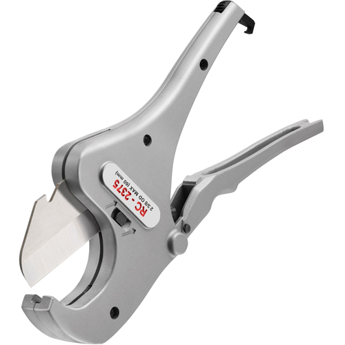 Ratchet Action Plastic Pipe & Tubing Cutter #RC-2375, 1/8" - 2-3/8" Capacity Seaboard Timber Mart