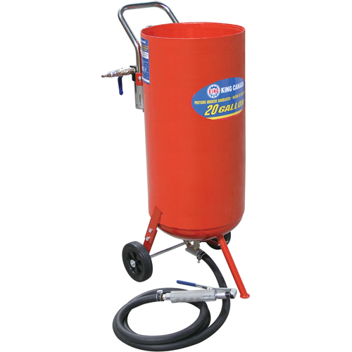 Pressure Abrasive Sandblasters, 6-25 CFM, 16.6 Gal. (20 US Gal) Tank Seaboard Timber Mart