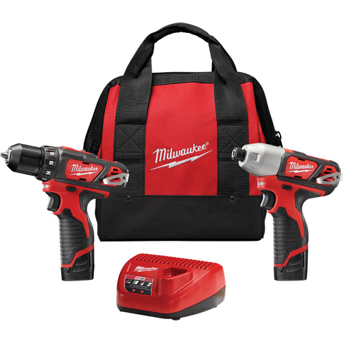 Ensemble deux outils sans fil combin&eacute;s M12, Lithium-ion, 12 V Seaboard Timber Mart