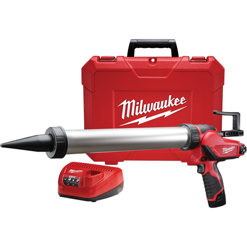 Ensemble fusil &agrave; colle et &agrave; calfeutrer pour tube style  saucisse  sans fil M12 Seaboard Timber Mart