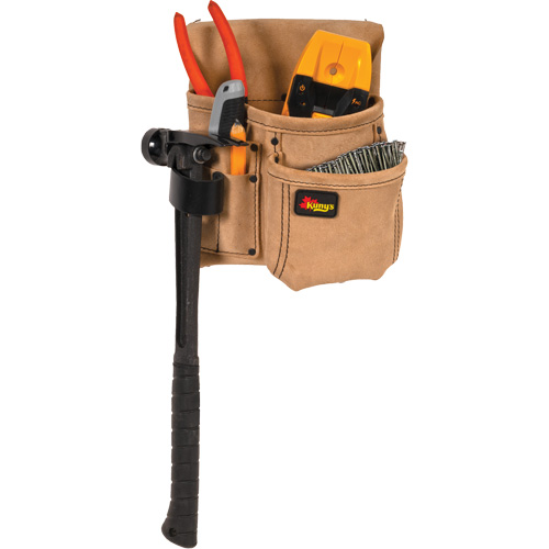 Half Carpenter Apron, Multiple Tool Holder, Leather, 4 Pockets Seaboard Timber Mart