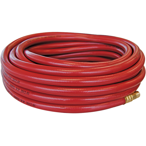 Flexhybrid Hoses with Fittings, Air, Technopolymer, 3/8" dia. x 50', 300 psi, 1/4 NPT Seaboard Timber Mart