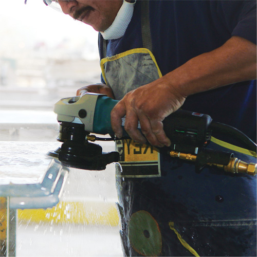 Polisseuse &eacute;lectronique pour pierre, 4" tampon, 7,9 A, 2000-4000 Tr/min &agrave; vide Seaboard Timber Mart