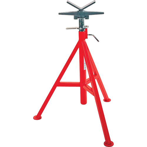 V Head High Pipe Stand #VJ-99, 71-132 cm Height Adjustment, 12" Max. Pipe Capacity, 2500 lbs. Max. Weight Capacity Seaboard Timber Mart