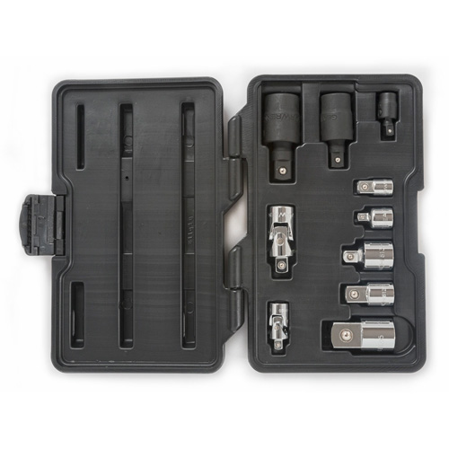 Jeu de douilles &agrave; joints et d'adaptateurs de douilles universelles 1/4", 3/8" et 1/2" &agrave; 10 pi&egrave;ces Seaboard Timber Mart