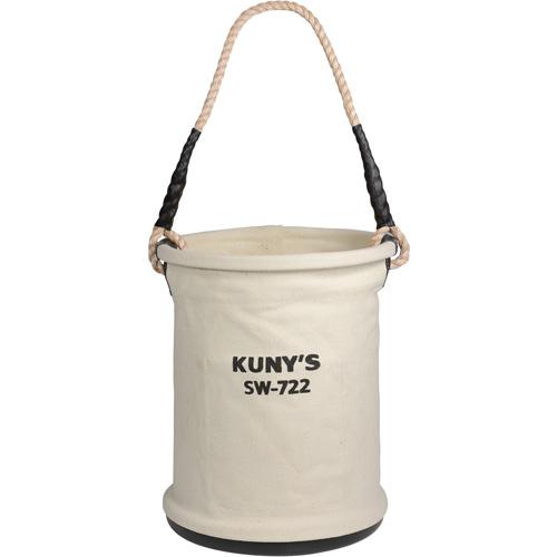 Heavy-Duty Buckets, 11" L x 11" W x 16" H, Canvas, Beige Seaboard Timber Mart