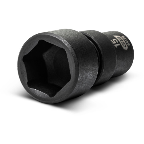 12-Piece 1/4" Drive 6 Point Universal impact Metric Flex Socket Set Seaboard Timber Mart
