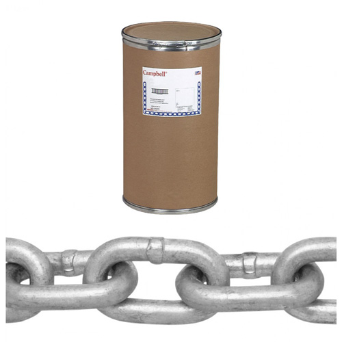 Mooring Chain, Low Carbon Steel, 5/8" x 150' (45.7 m) L, 9000 lbs. (4.5 tons) Load Capacity Seaboard Timber Mart