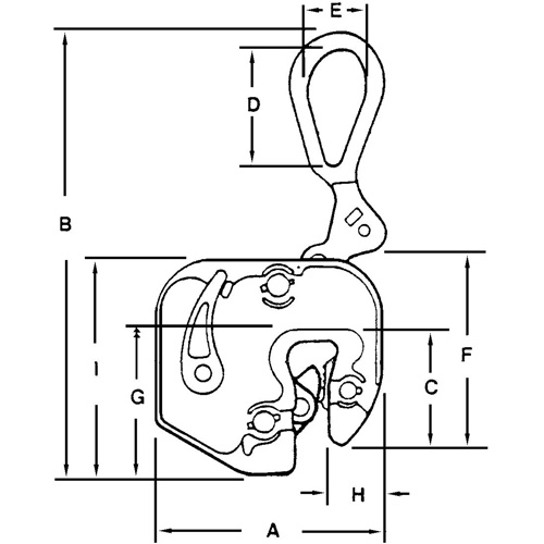 GXL Plate Clamp, 1000 lbs. (0.5 tons), 1/16" - 5/8" Jaw Opening Seaboard Timber Mart