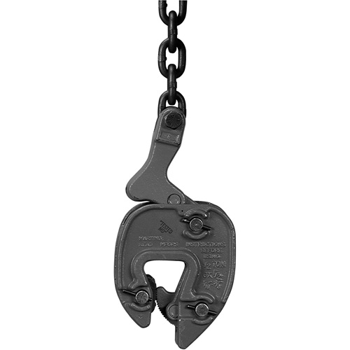 GX Plate Clamp with Chain Connector, 1000 lbs. (0.5 tons), 1/16" - 5/16" Jaw Opening Seaboard Timber Mart