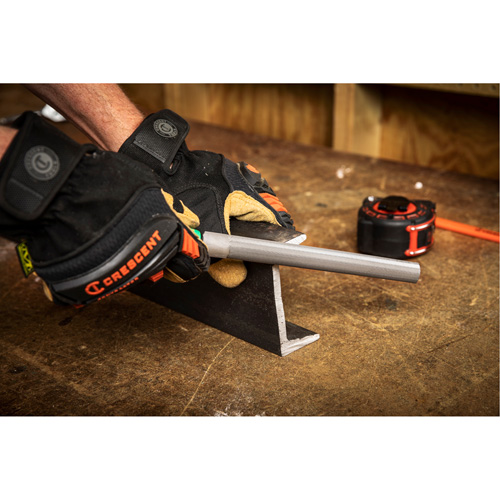 Lime &agrave; taille crois&eacute;e avec poign&eacute;e verte, Demi-ronde, 8", B&acirc;tarde Seaboard Timber Mart