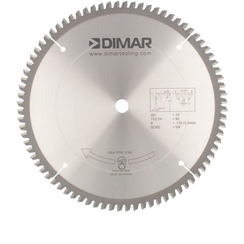 Contractor Saw Blades, 10", 80 Teeth, Non-Ferrous Use Seaboard Timber Mart