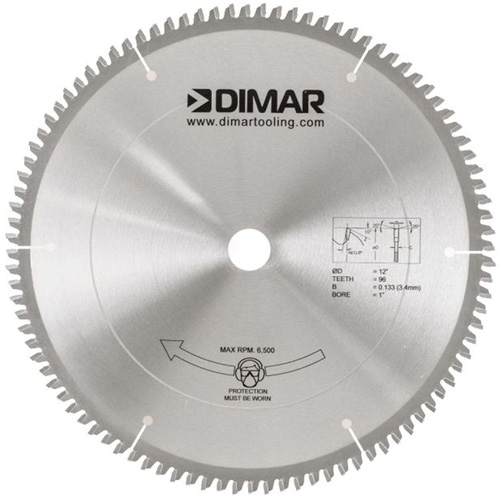 Melamine Saw Blade, 12", 96 Teeth, Wood Use Seaboard Timber Mart
