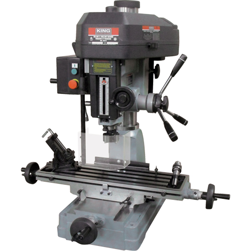 Milling Drilling Machines, 12 Speeds, 1-1/4" Drilling Capacity Seaboard Timber Mart