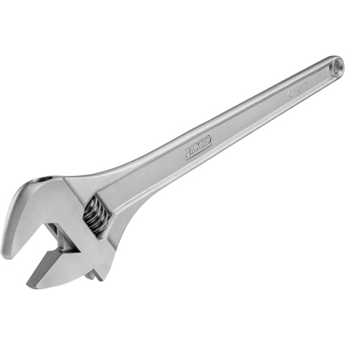 Adjustable Wrench, 6" L, 3/4" Max Width, Chrome Seaboard Timber Mart
