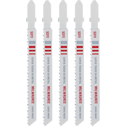 Jigsaw Blade, Bi-Metal, T-Shank, 4" L, 10 TPI Seaboard Timber Mart