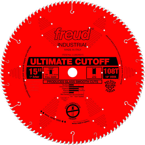 TCS Industrial Saw Blade - Crosscut & Finishing, 15", 108 Teeth, Wood Use Seaboard Timber Mart
