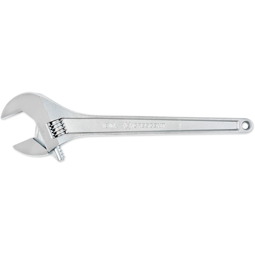 Adjustable Tapered Handle Wrench - Carded, 18" L, 2-1/16"/53 mm Max Width, Chrome/Polished Seaboard Timber Mart