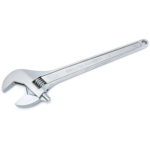 Adjustable Tapered Handle Wrench - Carded, 18" L, 2-1/16"/53 mm Max Width, Chrome/Polished Seaboard Timber Mart
