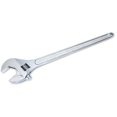 Adjustable Tapered Handle Wrench - Carded, 24" L, 2-7/16"/62 mm Max Width, Chrome/Polished Seaboard Timber Mart