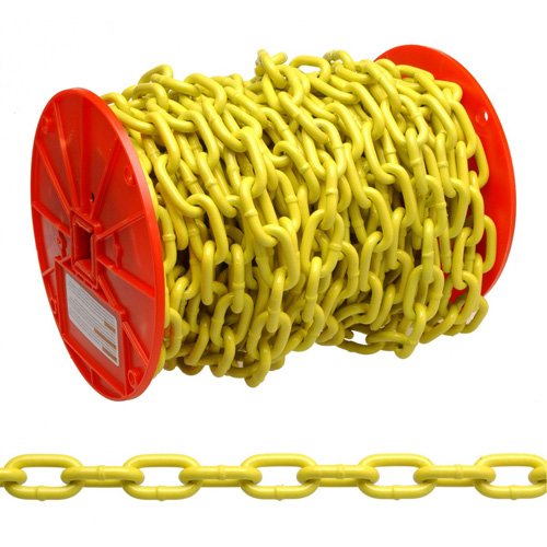 Proof Coil Chain, Low Carbon Steel, 1/4" x 60' (18.3 m) L, Grade 30, 1300 lbs. (0.65 tons) Load Capacity Seaboard Timber Mart