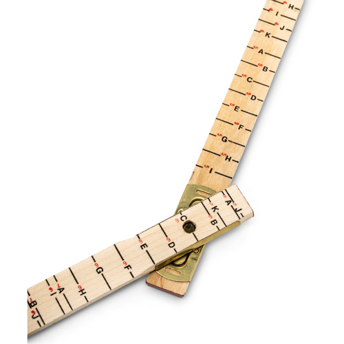 Red End&reg; Oversized Brick Mason Rule, 6' L, Wood, 1/16" Graduations Seaboard Timber Mart