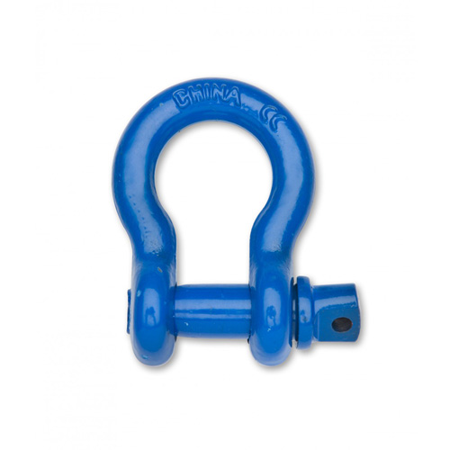 Farm Clevis Anchor Shackle, 1/4", Screw Pin, Coated Seaboard Timber Mart