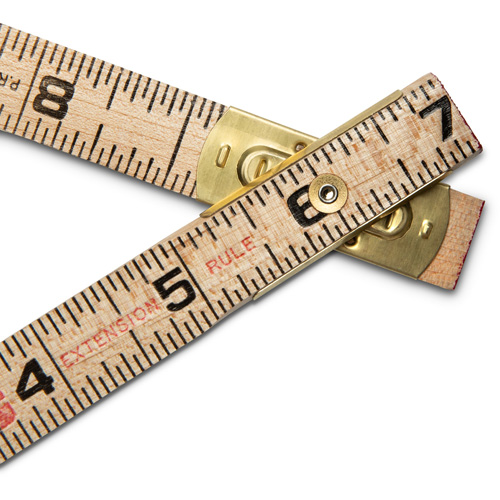 Folding Rule, 6' L, Wood, 1/16" Graduations Seaboard Timber Mart