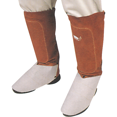 Leather Spats, 6" L, Lava Brown Seaboard Timber Mart