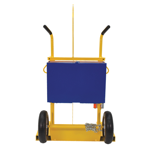 Welding Cylinder Torch Cart, Pneumatic Wheels, 24" W x 19-1/2" L Base, 500 lbs. Seaboard Timber Mart