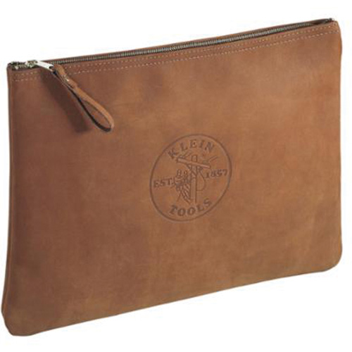 Sac &agrave; fermeture &agrave; glissi&egrave;re de portfolio en cuir pour entrepreneur, Porte-outil, Cuir, 1 Poches Seaboard Timber Mart